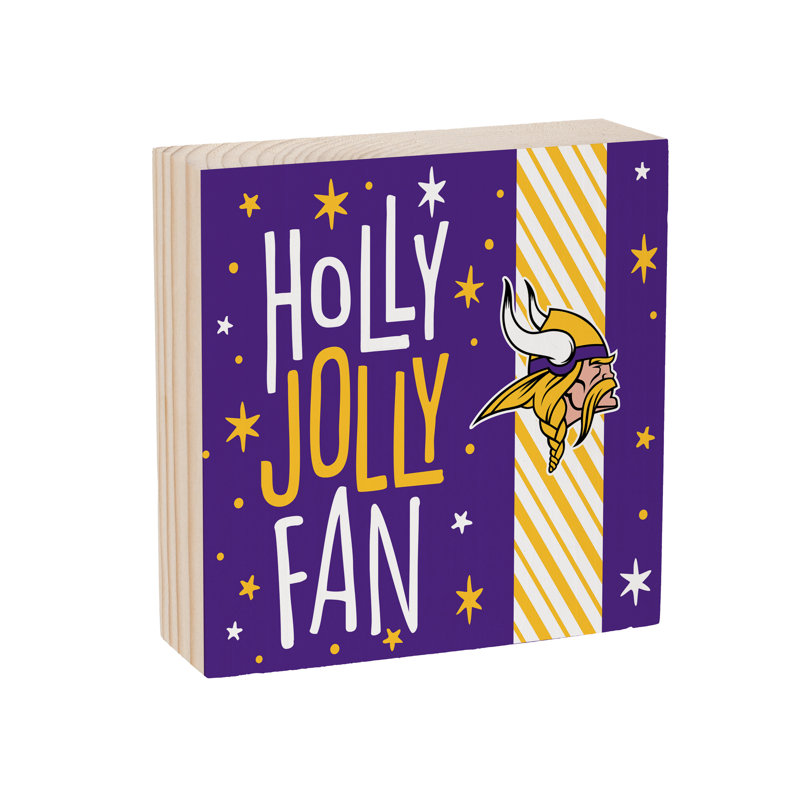 Plaque murale en bois Minnesota Vikings