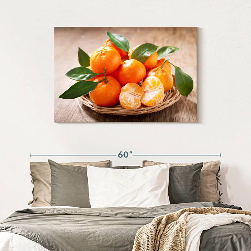 Yarlin Served Mandarin Oranges, 30" H x 45" W