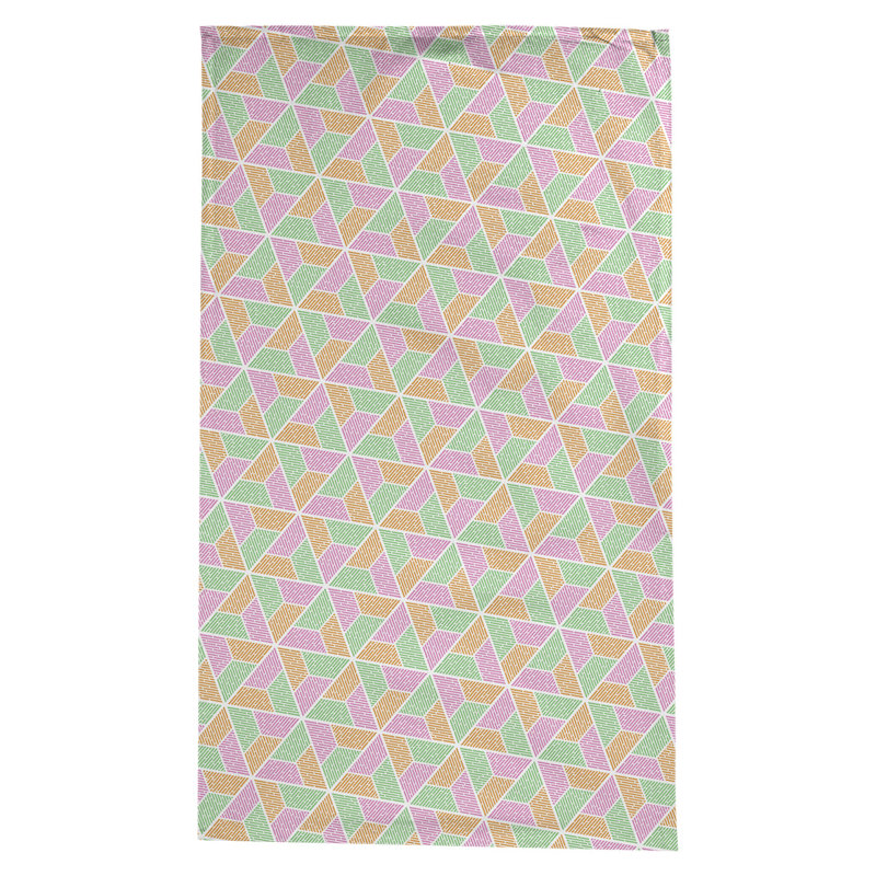 Nappe trapézoïdale Leffel, Vert/Orange/Rose