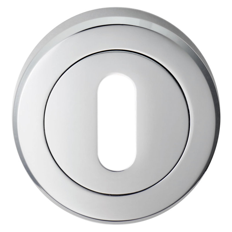 Serozzetta Rose / Rosette, Polished Chrome