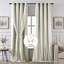 Double Layer Ivory Curtains, Black Out Curtain 84 inch Long