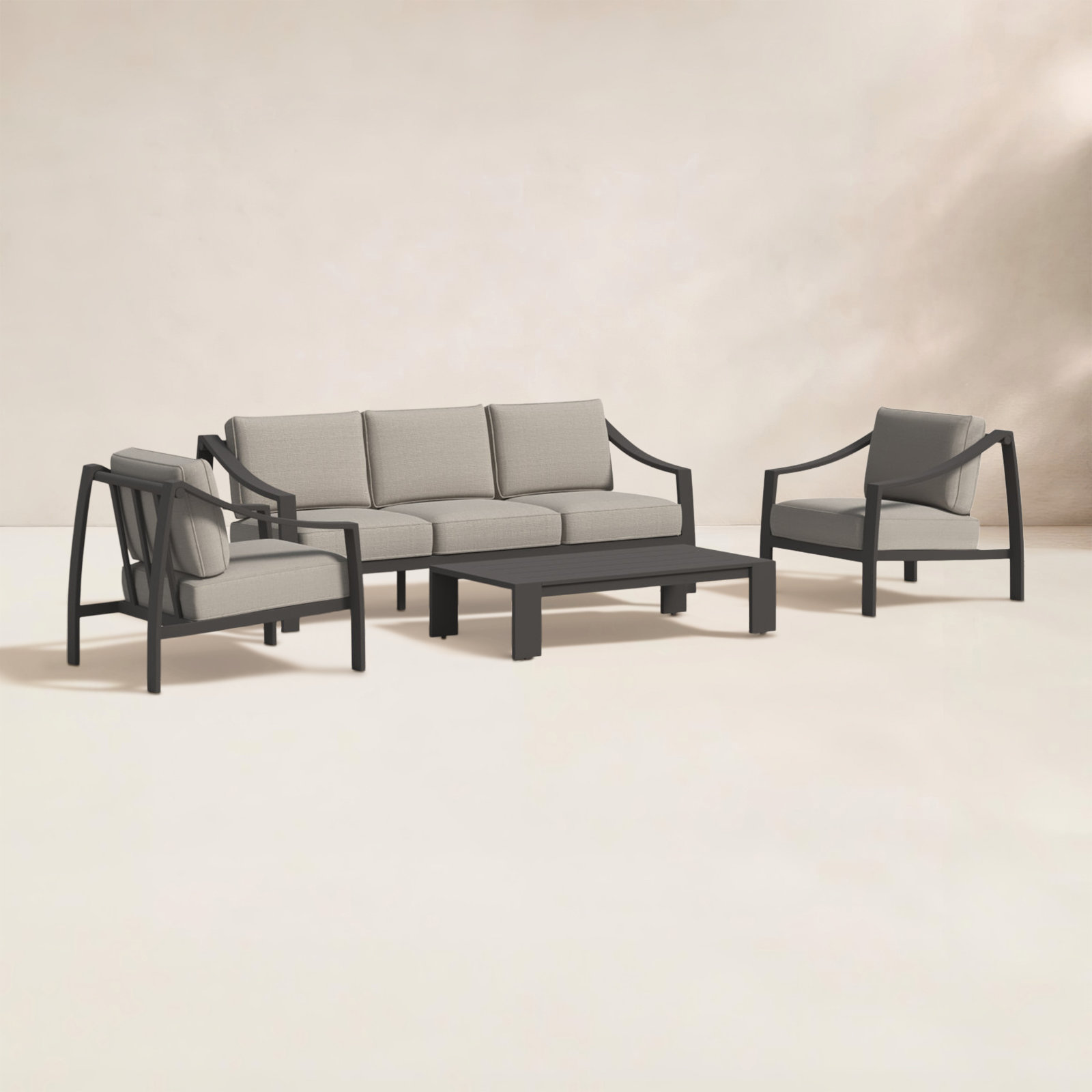 Harma 5 - Person Patio Seating Group, Brown