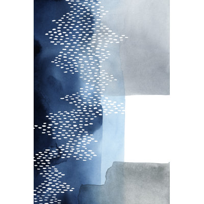Waterfall Abstract II 1 Piece Wrapped Canvas Painting