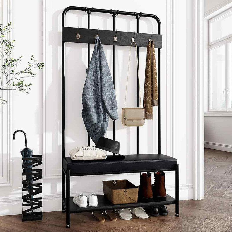 Stunver Metal Freestanding 5 - Hook Coat Rack | Wayfair