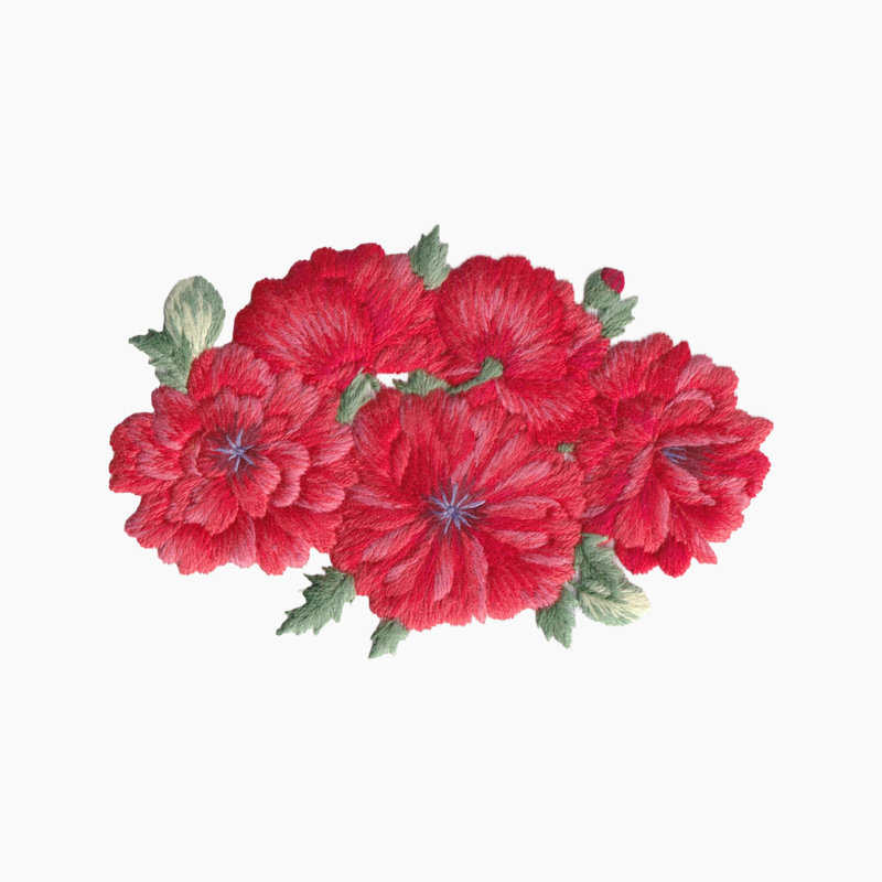 Poppies Bouquet Tissue Box Cover