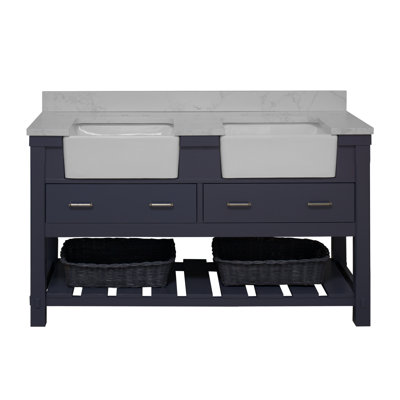 Hitton 60'' Double Bathroom Vanity