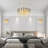 Modern Golden K9 Crystal Wall Lamp