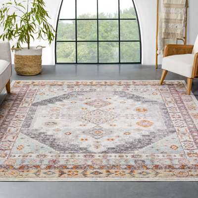 Rodeo Southwestern Synthetic Area Rug