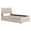 Lit plateforme tapissier avec lit gigogne