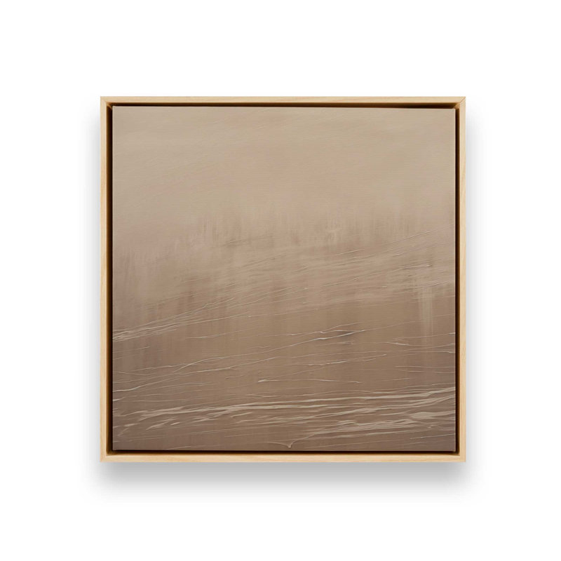 Silken Sandrifts v2, reproduction sur toile dans un cadre doré poli, Cadre américain en érable flottant
