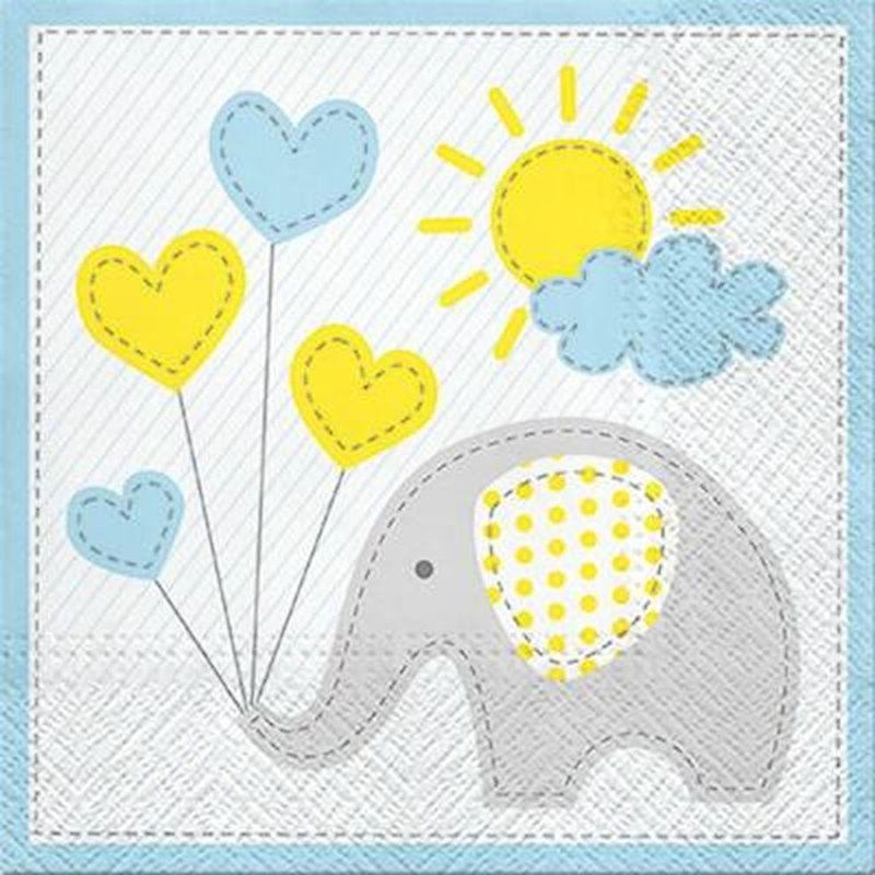 Serviettes éléphant pour 20 invités