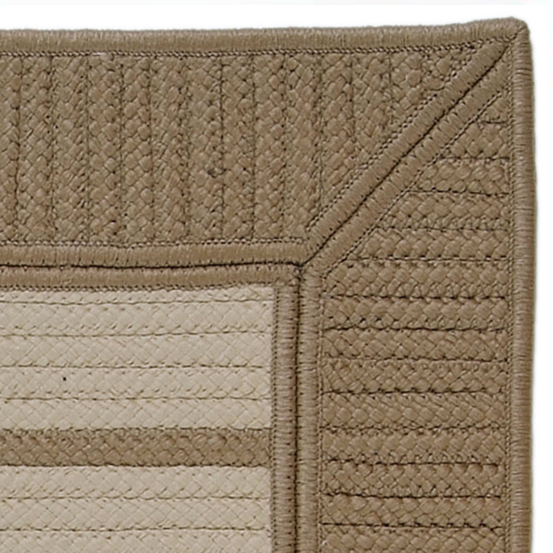 Tapis brun clair/brun tressé à la main Tremper, Rectangle 14 pi x 18 pi