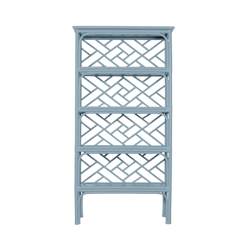 Chippendale Bookcase, Pool Blue