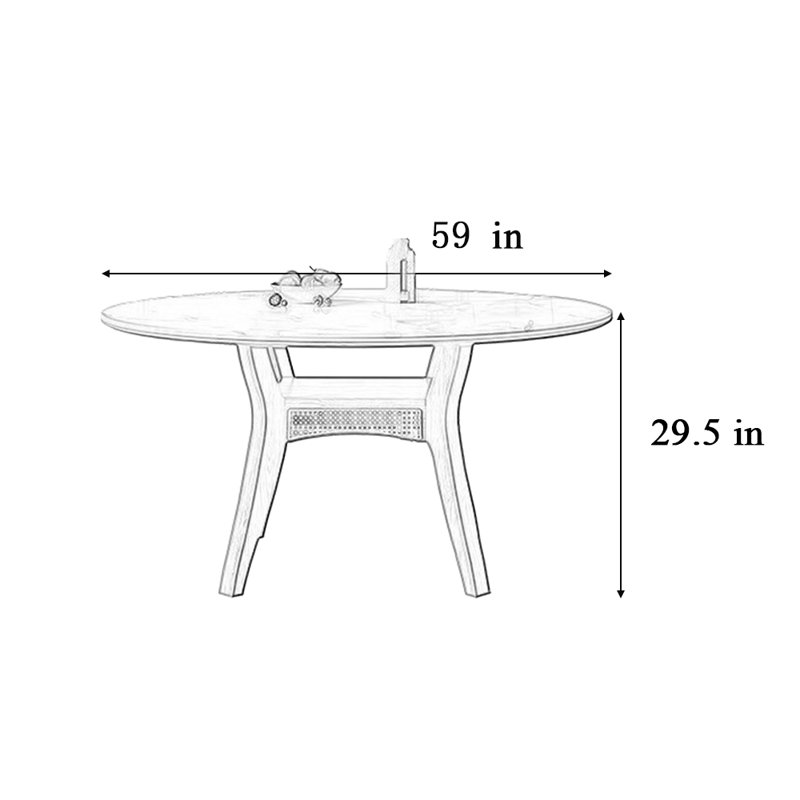 Beville, 29.5"H x 59"L x 59"W