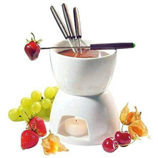 Ceramic Fondue Set (Set of 10)