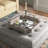 Hornbeck 23" Brown Hexagonal Wood and Mirrored Glass Serving Tray With Handles