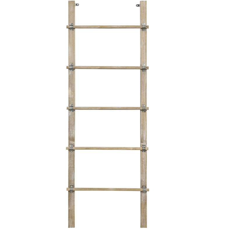 Solid Wood 5 ft Blanket Ladder