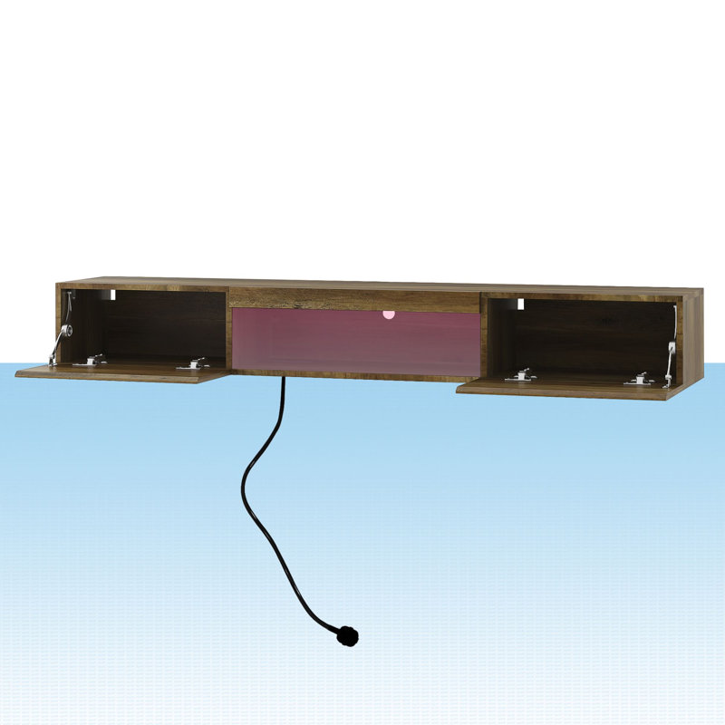 Floating TV Stand for TVs up to 70", Brown