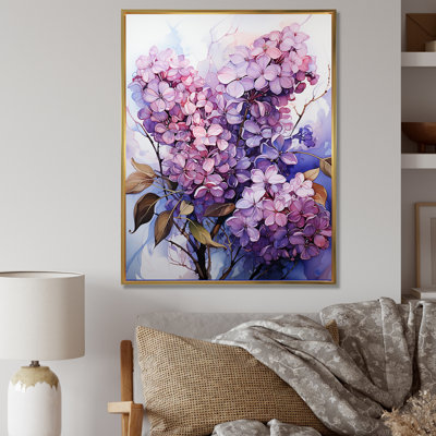 Lilacs Flow Grace I On Canvas Print