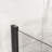 34"X72" Tempered Glass Pivot Shower, Black Semi- Design, Waterproof , Heavy-Duty Handle, 180 Swiveling Pivot, 90 Door Water Defense Shower With 1/4" Glass, Semi-, Feature, Strong Zinc Alloy Rotatable-124250038