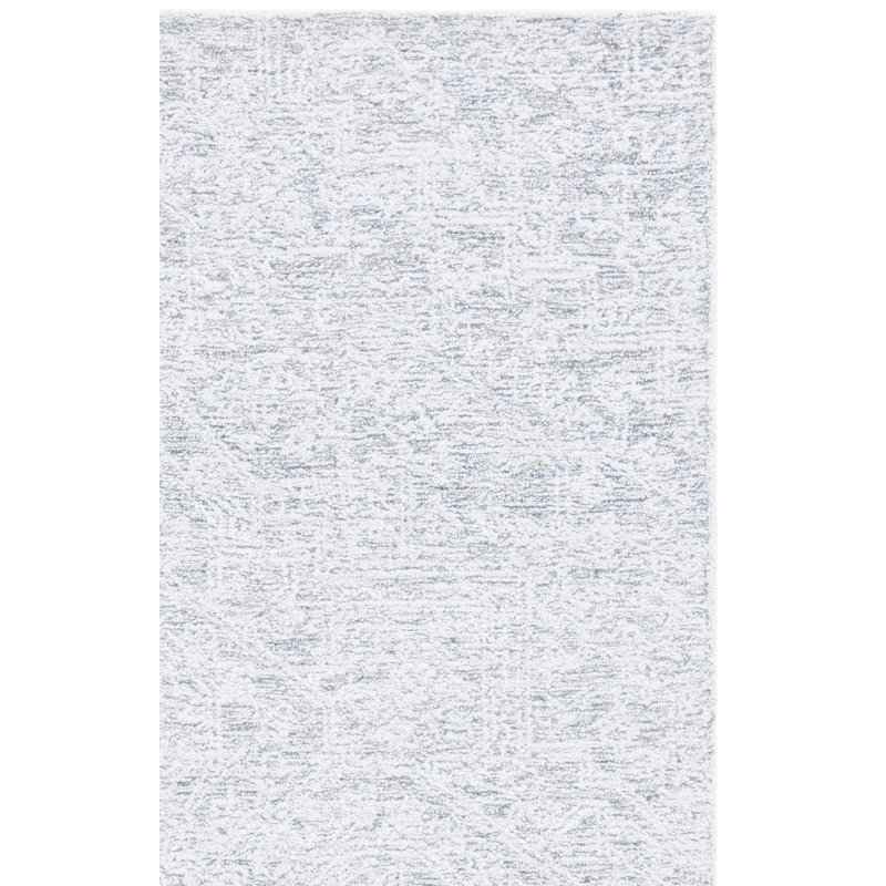 Ebony Hand Tufted Performance Abstract Rug, Square 6'