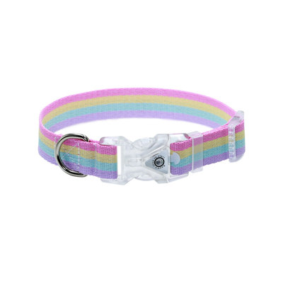 LED Light Up Dog Collar with 9 Flashing Modes USB Rechargeable, Multicolor