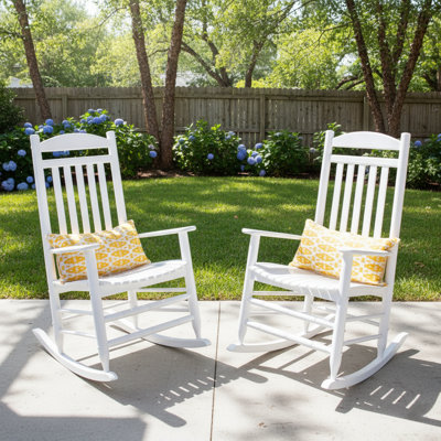 Denver 2-piece Mahogany Outdoor Rocking Chair