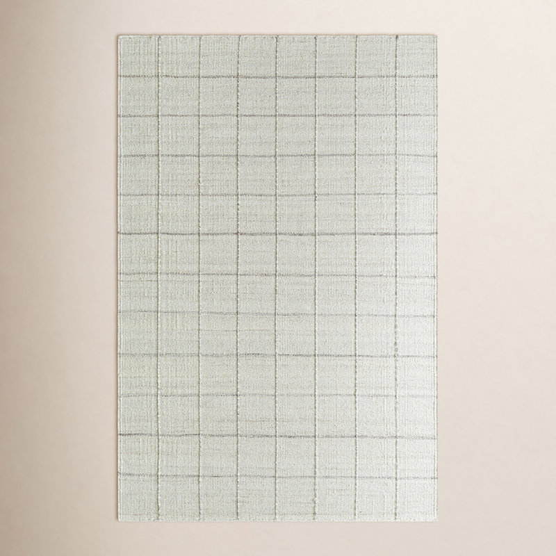 Tapis géométrique en laine Lavande, Rectangle 8 pi 10 po x 12 pi