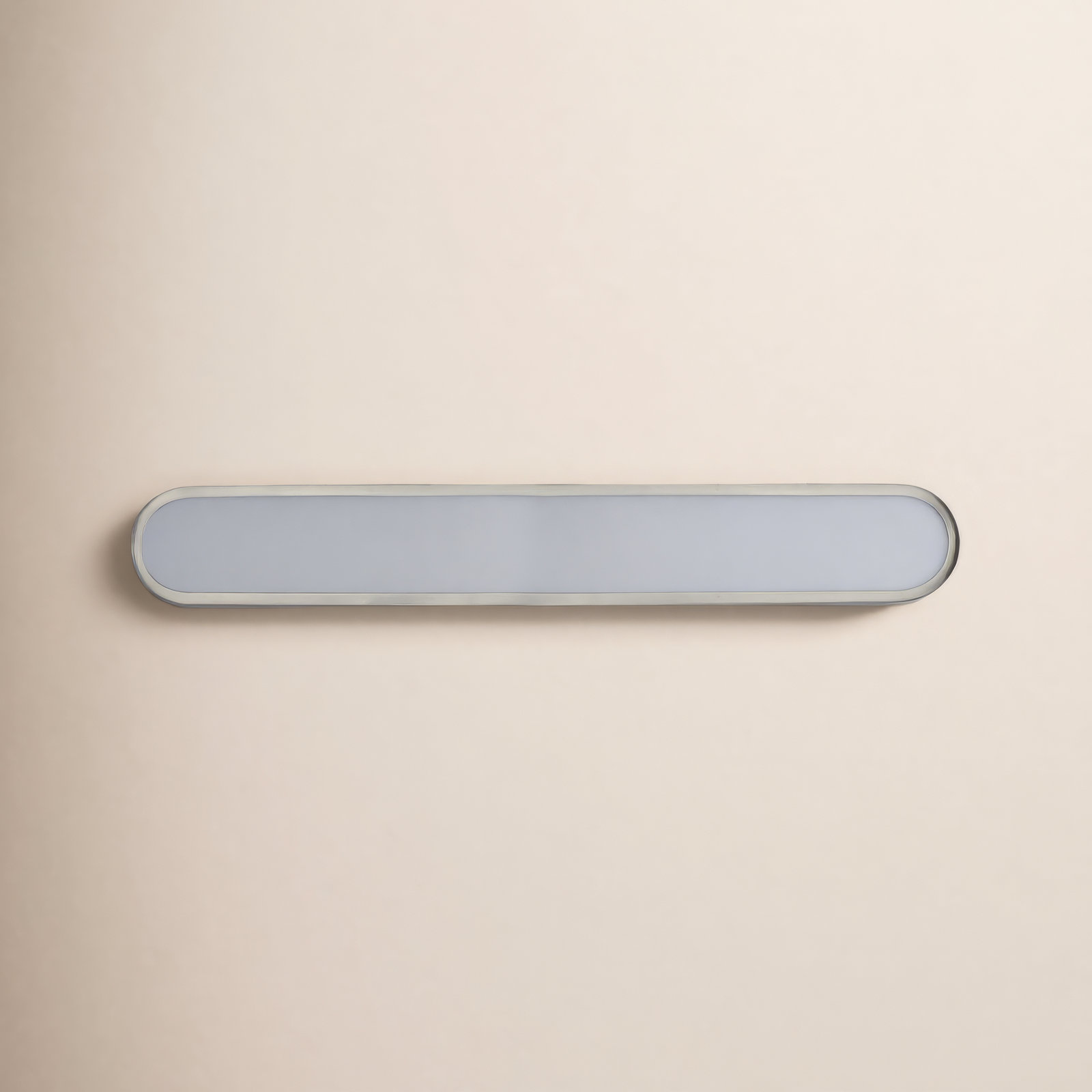 Single Dimmable LED Bath Bar, White/Satin Nickel