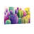 Plants & Flowers Colorful Cacti Pattern Print Artwork