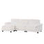 Canapé modulaire rembourré 3 places avec repose-pieds 122 po-793193712