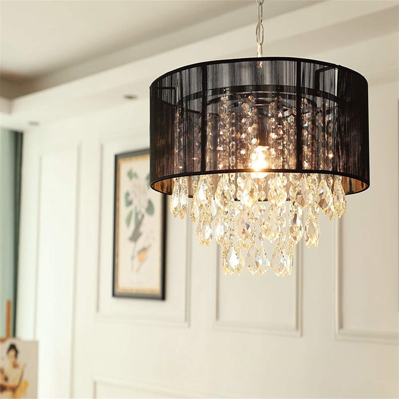 Forbis Chandelier, Mattschwarz