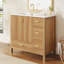 Meuble-lavabo de salle de bain avec structure en bois massif