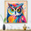 Chouette colorée Popart Watchers II - hibou, art mural animal
