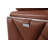 Camel Genuine Leather Sofa with Adjustable Headrests-841366765