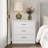 3-Drawer Nightstand With Wood Grain Finish-980199493
