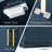 Floor Storage Cabinet Modern Storage Organizer with Adjustable Shelves &2 Doors-1777896544