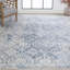 Tapis oriental bleu / gris à motif floral Christ déco pour le salon, la chambre à coucher et la salle à manger-1798860397