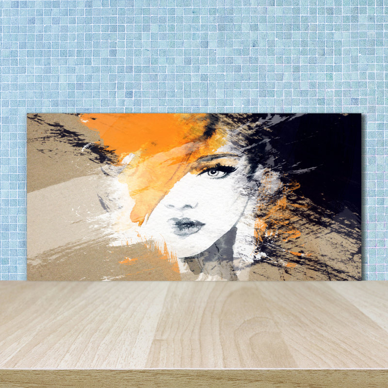 Alsion 50cm W x 100cm L Glass Peel and Stick Panel