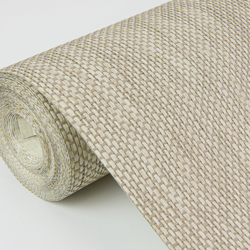 Loom Abstract Wallpaper Roll, Taupe