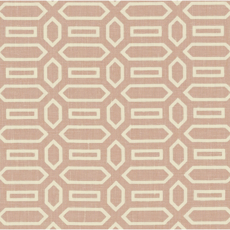 Schumacher x Veere Grenney Pavilion Fabric, Temple Pink