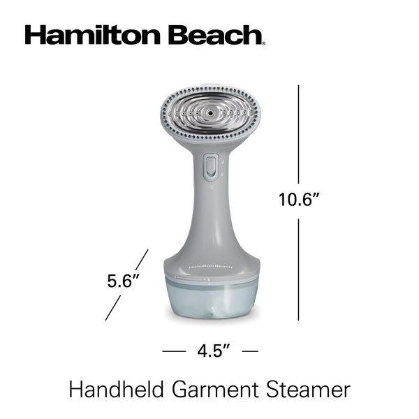 Hamilton Beach Handheld Garment Steamer for Clothes, Fabric and Drapes, 20  Minutes of Continuous Steam, Portable Wrinkle-Remover, Vacation Essentials