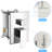 Dual Function Shower Head - 12 Inch With Hose And Kit Ceiling Mount Handheld-117432616