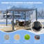 Pergola d'extérieur en aluminium avec auvent Veikous-86770913-86626959