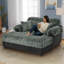 Sofa méridienne moderne avec revêtement moelleux et soutien ergonomique