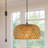 1-light Hanging Lights With Plug In Cord 11.5 Inch Kitchen Pendant Lighting Over Island Rattan Pendant Light Boho Light Fixture
