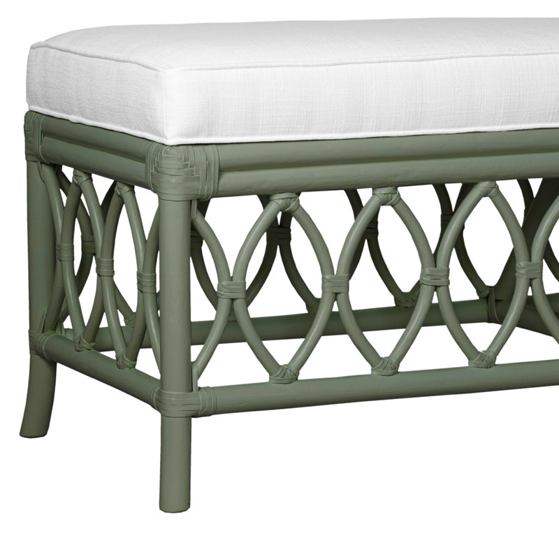 Lillian Upholstered Bench, Evergreen
