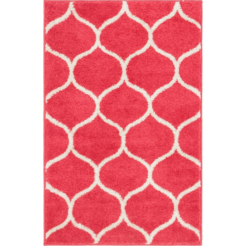 Tapis contemporain Tellaro couleur baie, Rectangle 2 pi x 3 pi