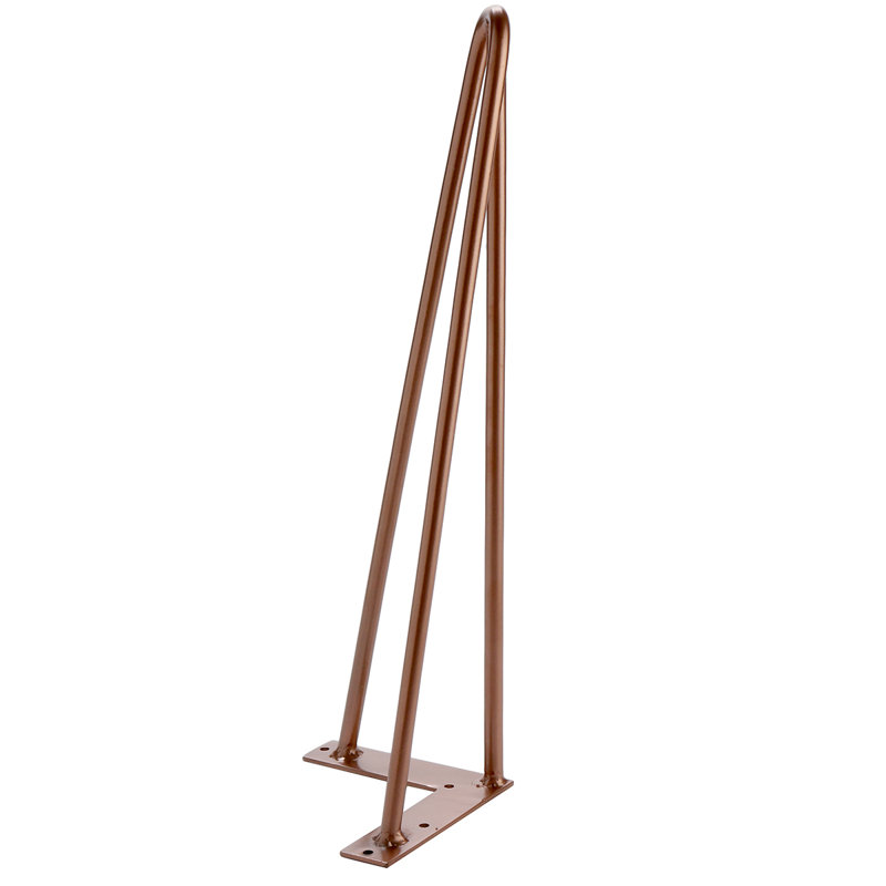 Tessio Table Leg, 41cm H x 9cm W x 9cm D, Copper