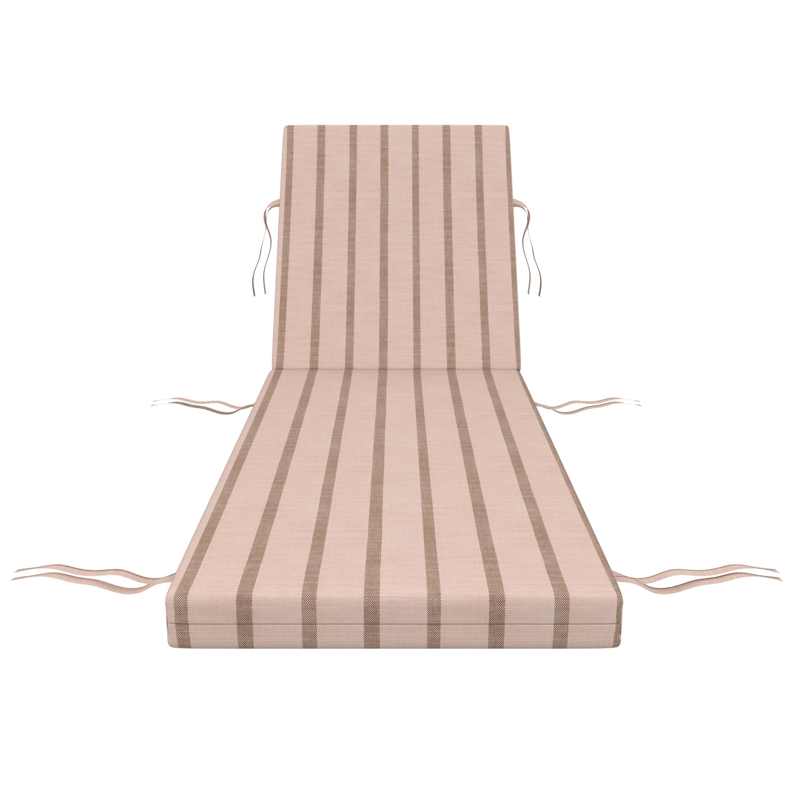 Lani Sunbrella Outdoor Chaise Lounge Cushion, 22.5" W x 47" D, Unwind Cameo